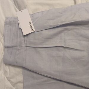 JustFab linen Wide Leg Trousers